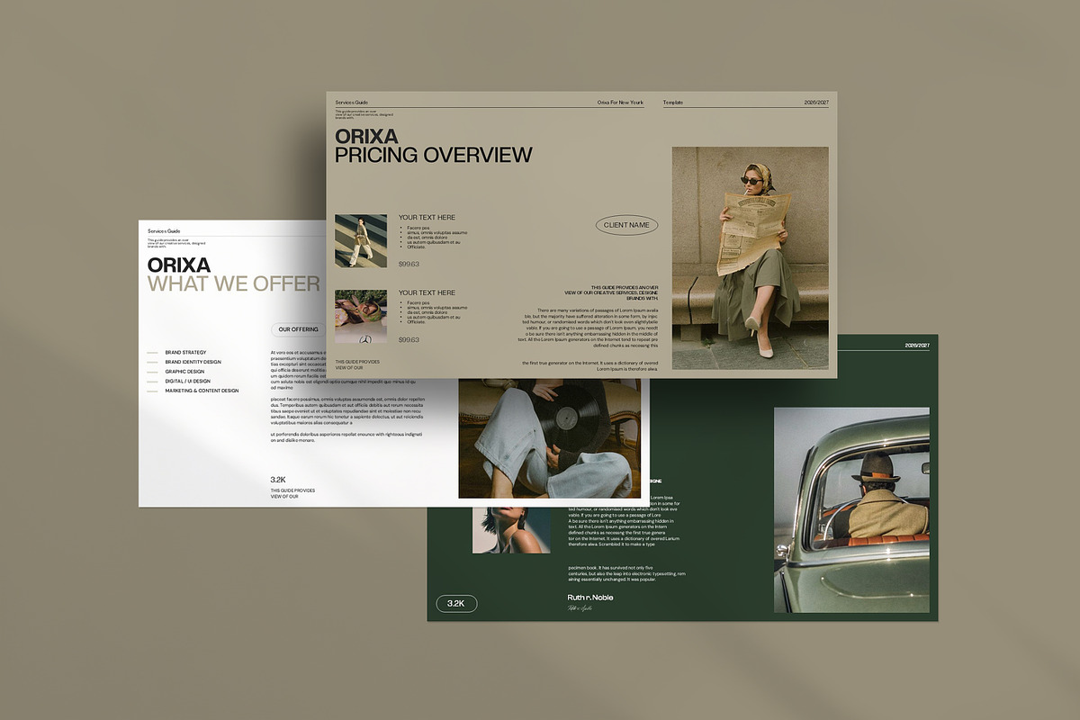 Orixa Service Guide Presentation, a Presentation Template by CreativexGenius (Photo 3 of 11)