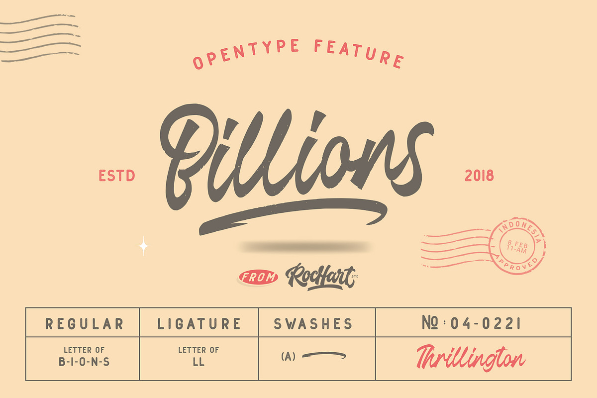 Thrillington || FONT DUO, a Sans Serif Font by Rochart (Photo 2 of 10)