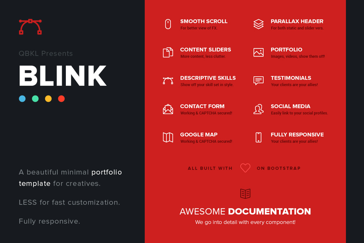 BLINK: HTML Portfolio (75% off), a HTML Template by QBKL (Photo 5 of 5)