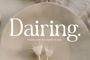 Dairing Modern Serif Font