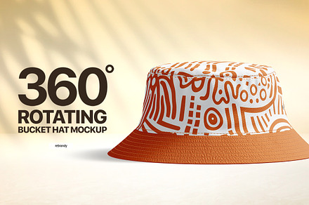 Bucket Hat Animated Mockup, a Hat Mockup by rebrandy