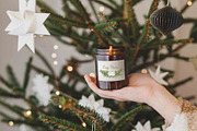 Farmhouse Christmas Watercolor Set, a Seasonal Illustration by BarvArt (Thumbnail 10 of 28)