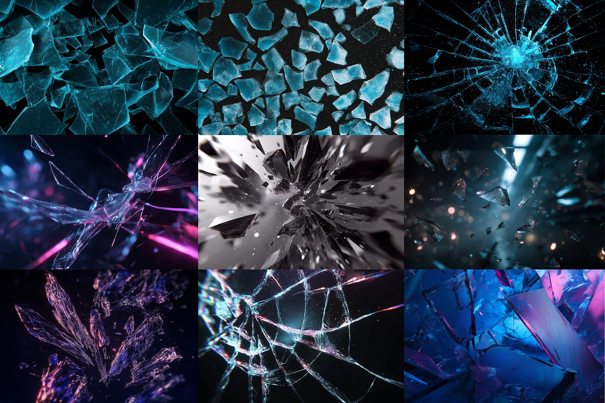 Fractured Fragments Backgrounds, a Background Graphic by HipFonts