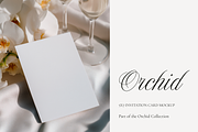 5x7 Orchid Wedding Invitation Mockup, a Product Mockup by Serenefeeling (Thumbnail 1 of 6)