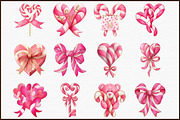 Watercolor Pink Valentines Clipart, an Illustration by Sublimation Artist (Thumbnail 3 of 6)