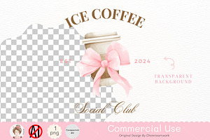 Iced Coffee Social Club Png