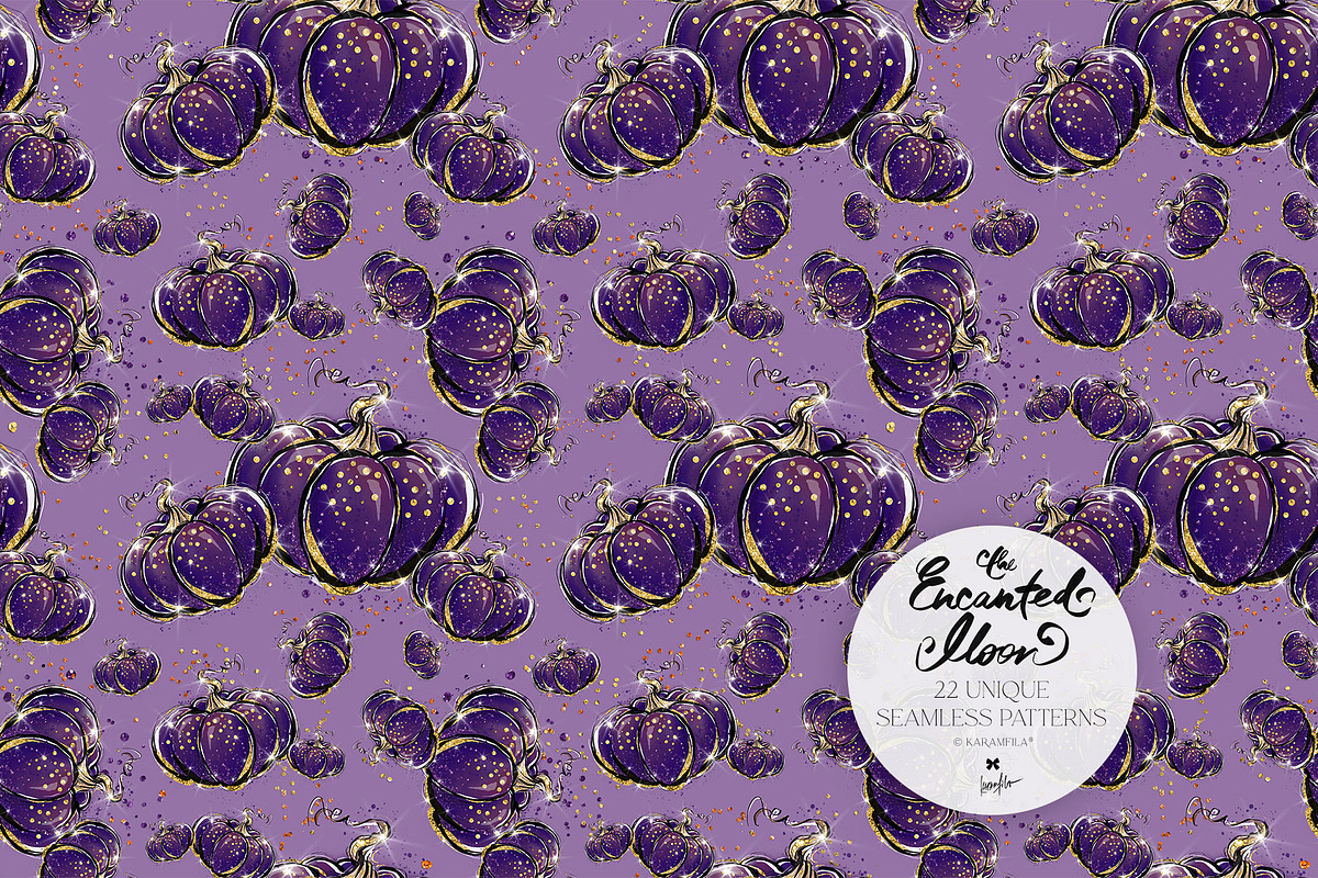 Halloween Gothic Woodland Patterns, a Pattern Graphic by KaramfilaS (Photo 17 of 28)
