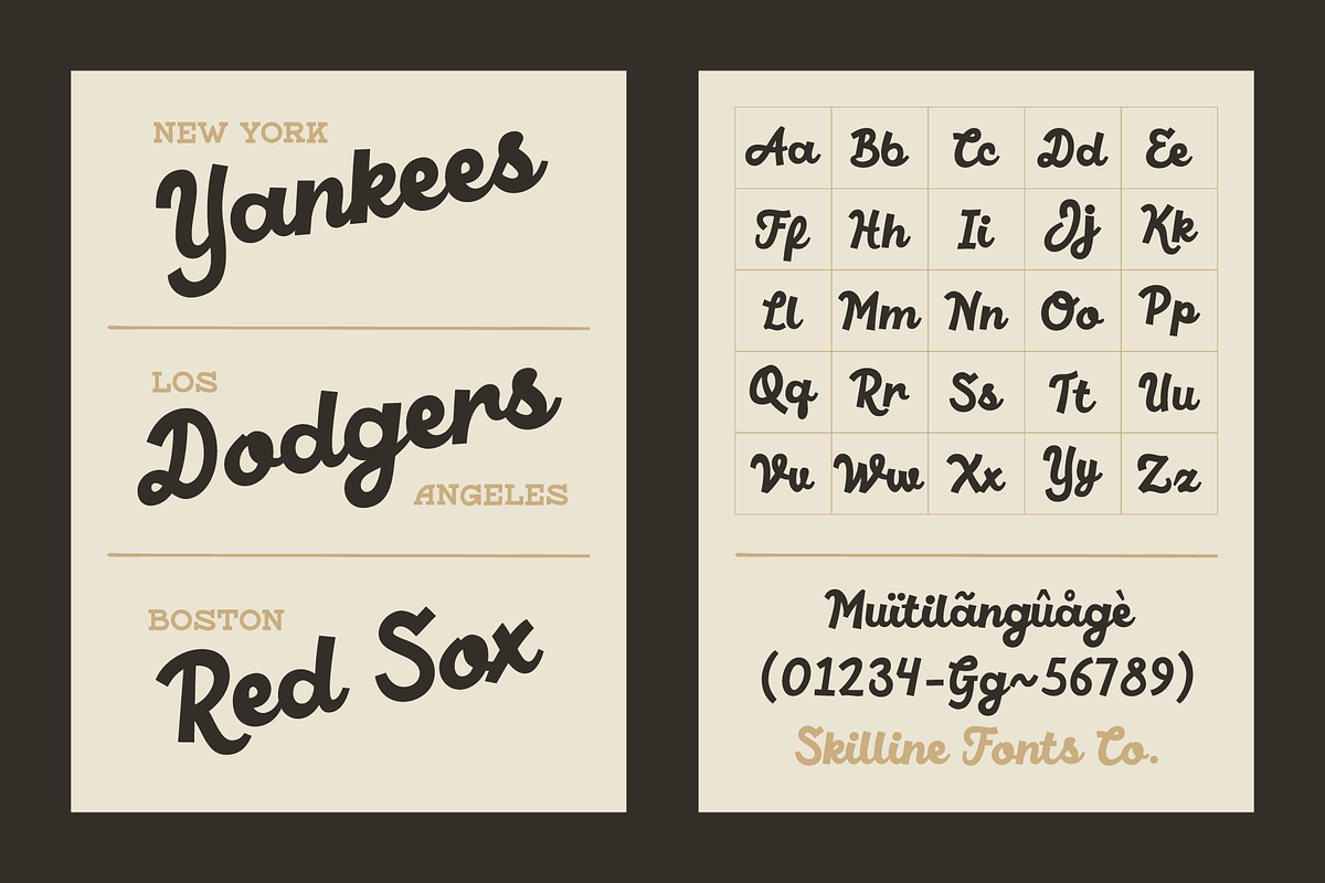 SFC Gazie - Script and Slab, a Script Font by Skilline Supply Co. (Photo 4 of 7)