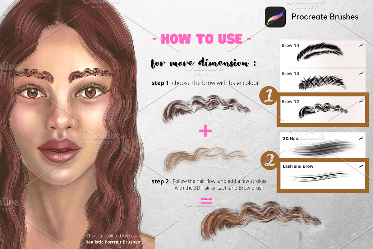 Procreate Portrait Brushes Bundle, a Brush Add-On by Artbykimmyw (Photo 8 of 12)