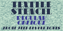 Textile Stencil JNL