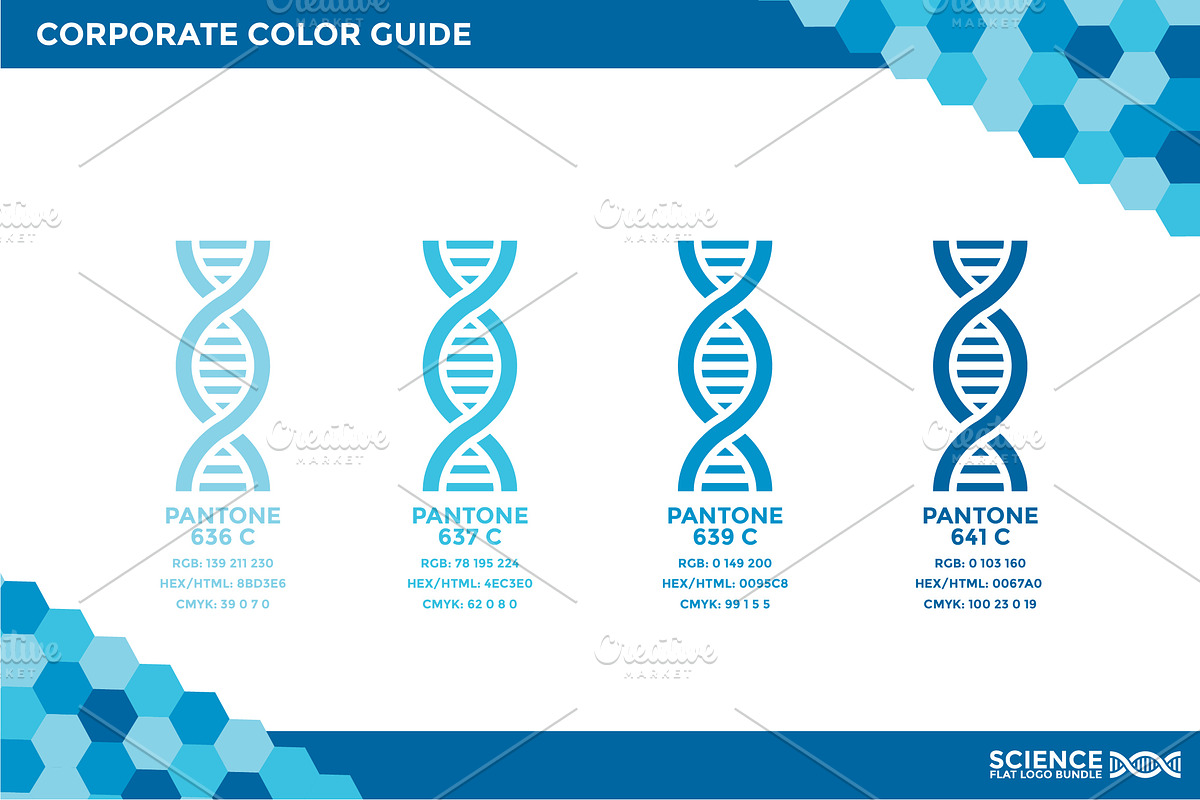 Science: 108 Flat Logos Bundle, a Branding & Logo Template by ToonPlanet Vector Assets (Photo 6 of 9)