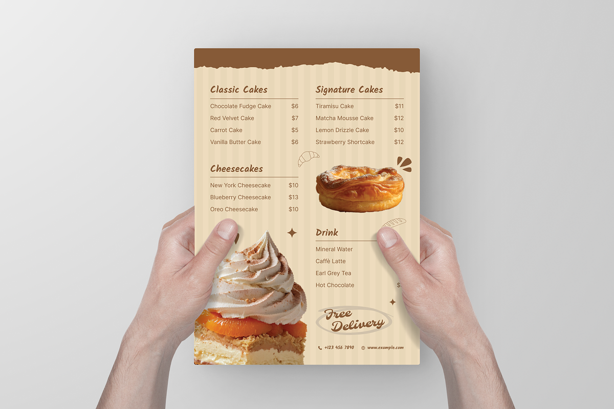 Pastry Cake Menu, a Flyer Template by Annora Studio (Photo 3 of 6)