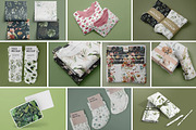 BUNDLE Mock Ups fabric textile, an Advertising Mockup by AnastasiyaOleynik (Thumbnail 2 of 11)