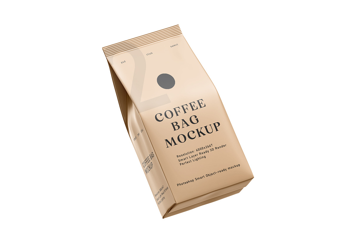Coffee Bag Mockups, a Packaging Mockup by pixelmock (Photo 11 of 14)