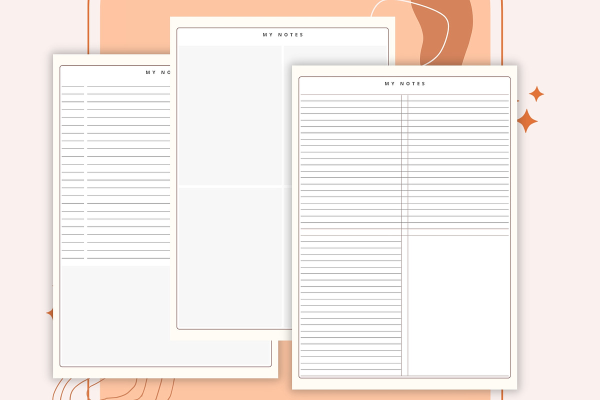 Digital Notes Templates | Goodnotes, a Stationery Template by CreativeBundlex (Photo 7 of 10)
