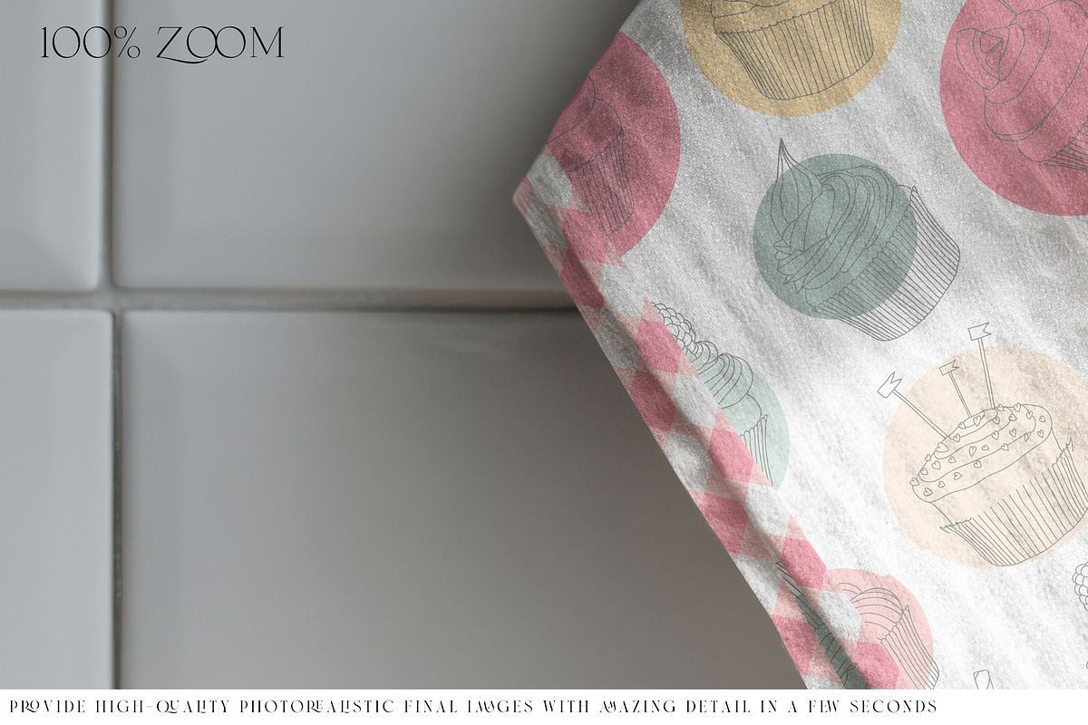 Waffle Kitchen Towels Mockups, a Product Mockup by mock-ups (Photo 14 of 15)