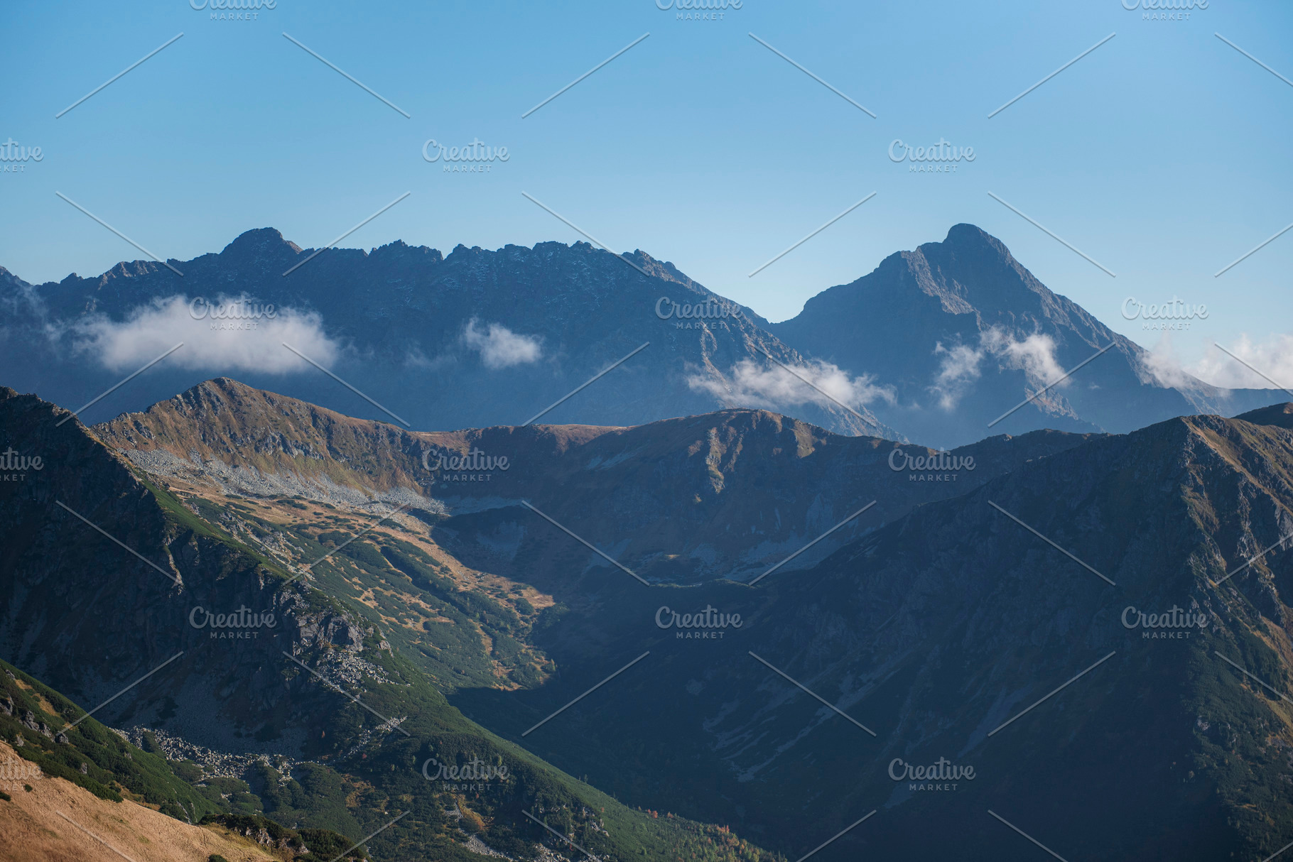 Mountain panorama of the Tatra Mountains from Kasprowy Wierch, a Nature Photo by Olena Rudo