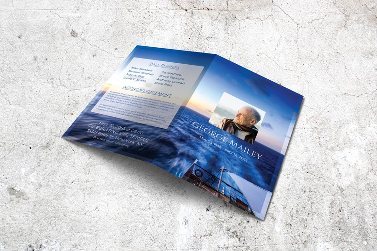 Funeral Program - Heart of the Sea, a Brochure Template by Final Tribute (Photo 5 of 5)