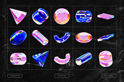 3D Holographic Shapes, an Object Graphic by Design Studio (Thumbnail 3 of 10)