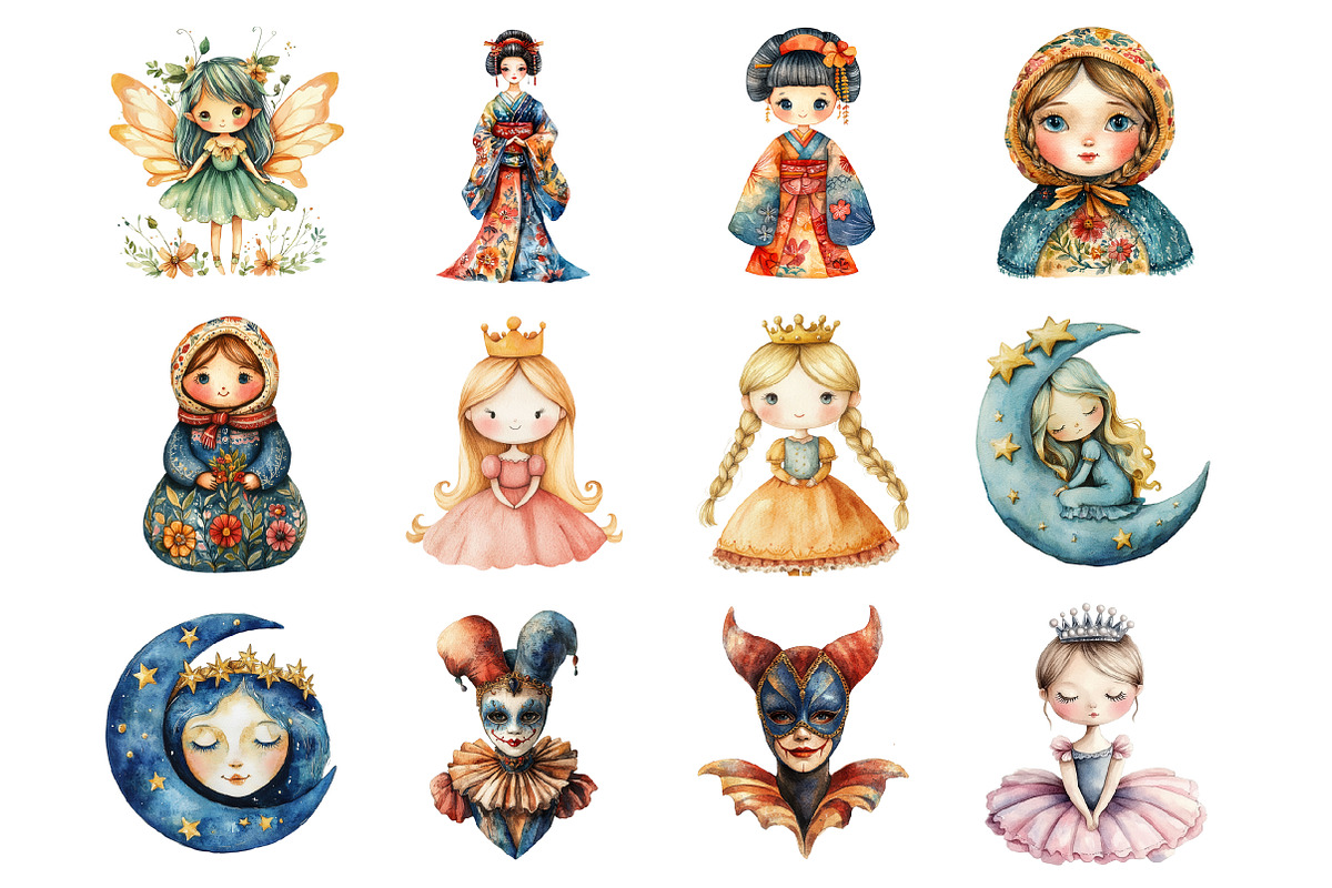 Doll World Clipart, an Illustration by Design Market (Photo 3 of 3)