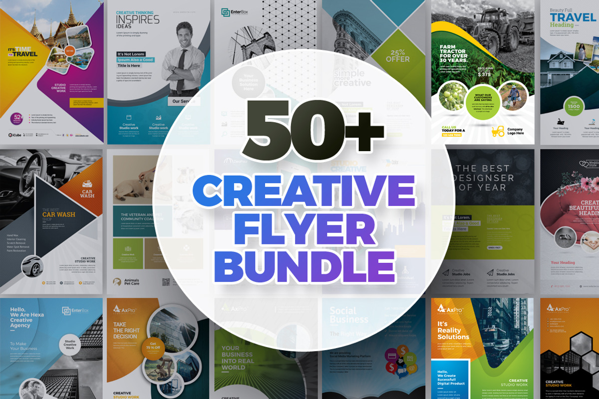 Flyer Bundle, a Flyer Template by GoldenPixelStudio (Photo 9 of 9)