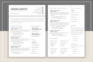 Anna Smith Resume Template Cover