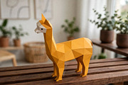 Alpaca sculpture - 3d papercraft, a Card Template by PAPER amaze (Thumbnail 2 of 5)