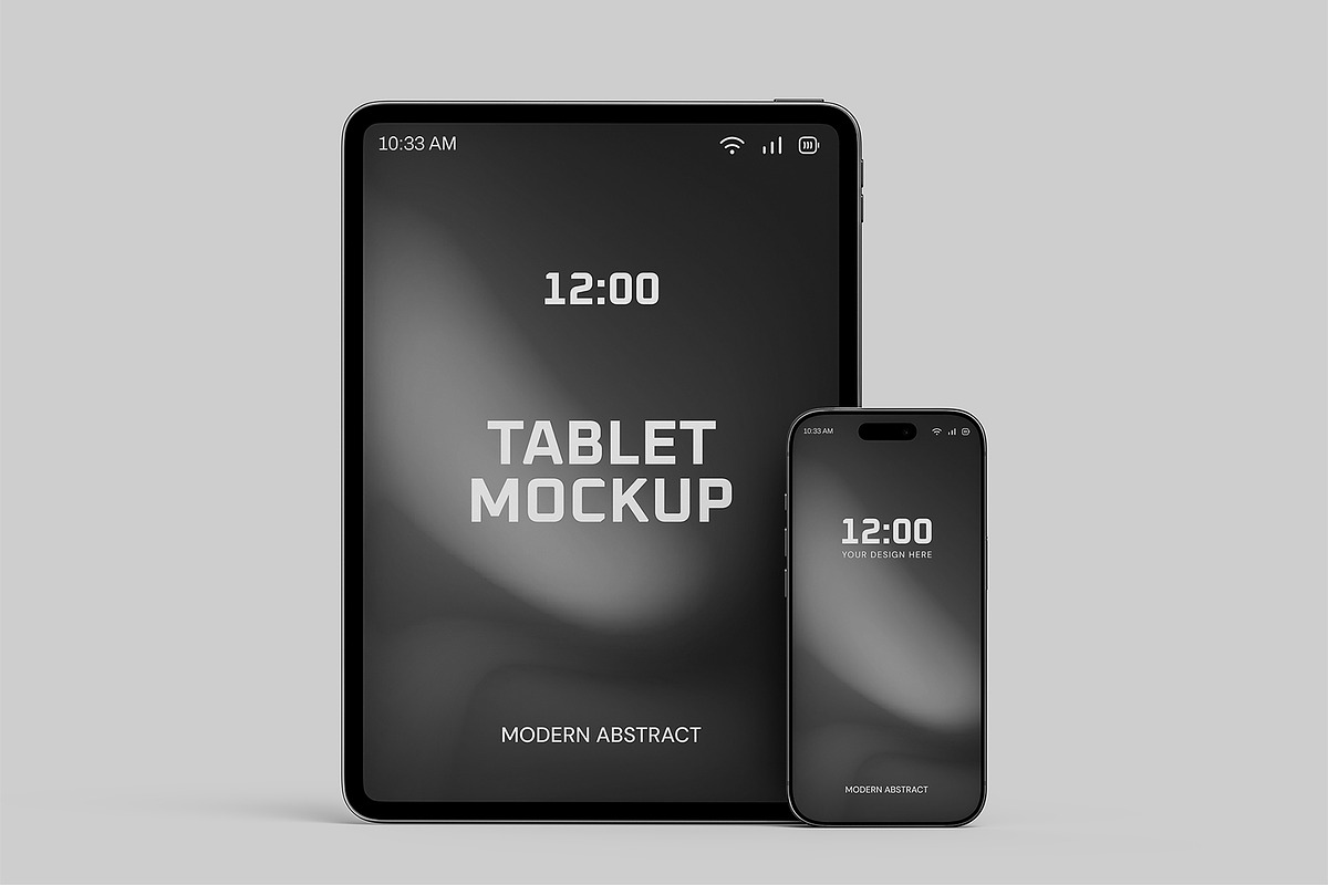 iPad Mockup with Phone, an iPad Mockup by graphypix (Photo 3 of 4)