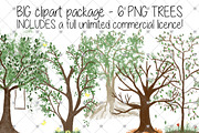 Family Tree clipart, Watercolour,, an Illustration by CommercialCliparts (Thumbnail 1 of 3)