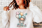 Whimsical birthday girl clipart, an Illustration by SinaCreation (Thumbnail 7 of 11)
