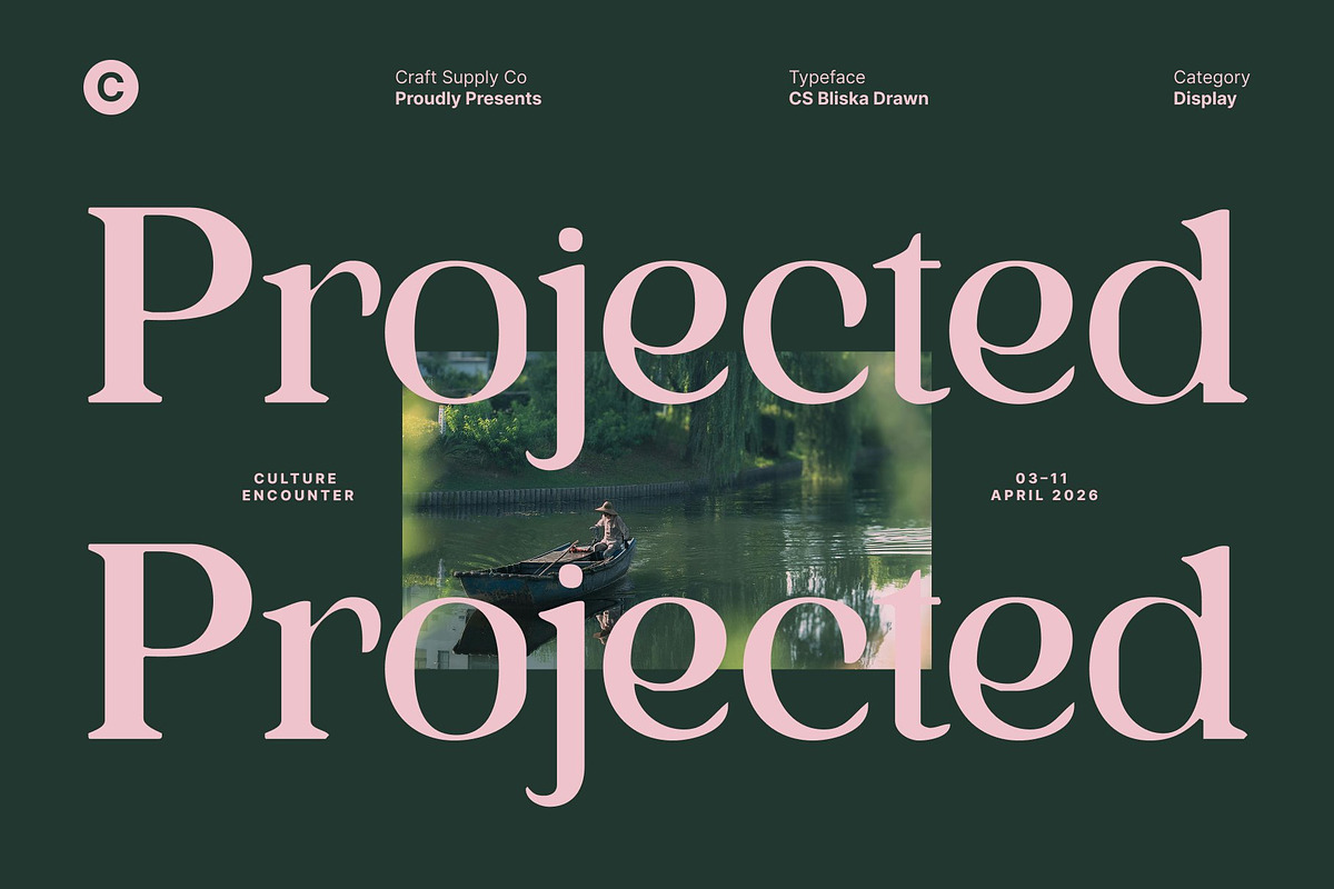 CS Bliska Drawn, a Serif Font by Craft Supply Co. (Photo 6 of 8)