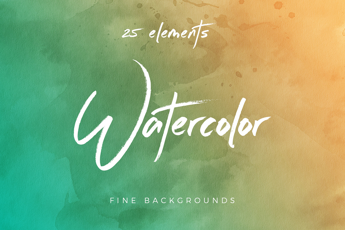 Watercolor Textures & Backgrounds, a Texture Graphic by P.F. Creative Lab (Photo 1 of 5)