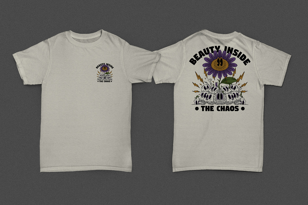 Sunflower Growing Through Skulls, a Branding & Logo Template by Judsart (Photo 2 of 3)