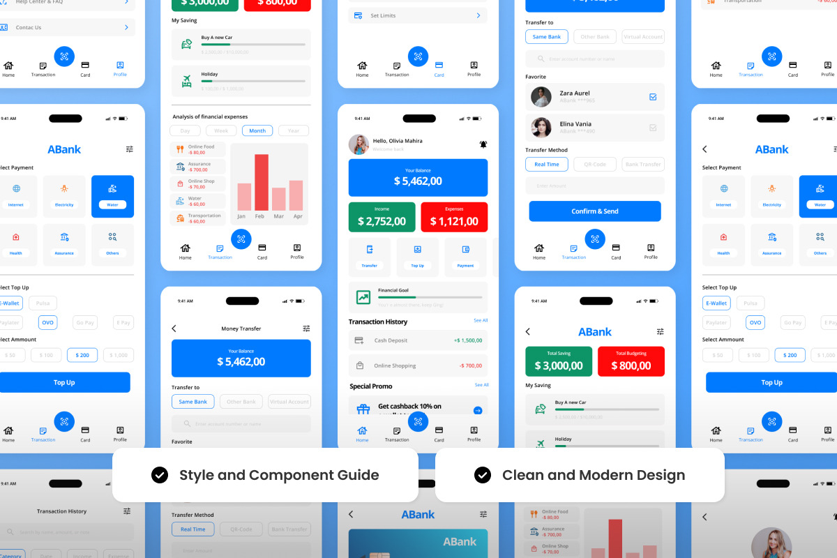 Abank - Financial UI Design Template, an App Template by productype1 (Photo 3 of 5)