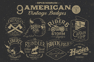 American Vintage Badges Part.3