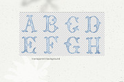 Crest monogram watercolor letters, a Decorative Illustration by GrafikBoutique (Thumbnail 2 of 3)