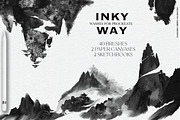 Inky Way Travel Procreate Sketchbook, a Brush Add-On by Liquid Amethyst Art (Thumbnail 2 of 7)