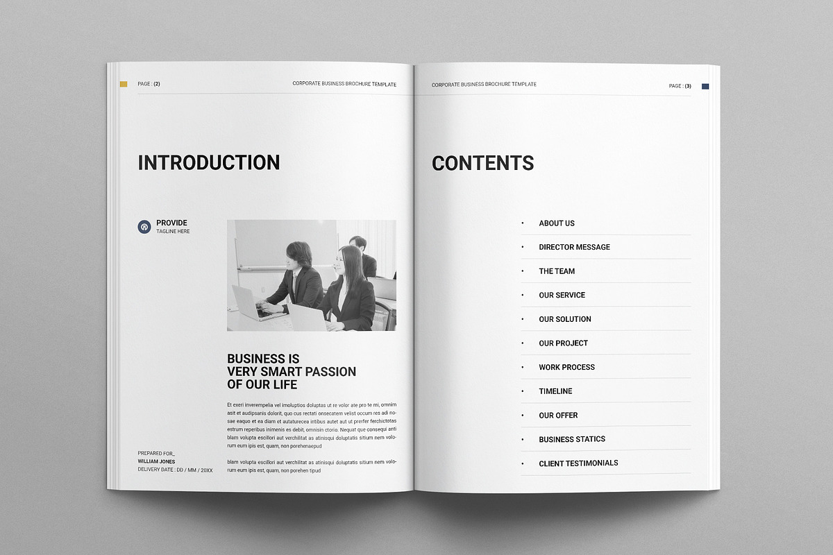 Business Brochure Template, a Brochure Template by E-Type (Photo 2 of 7)