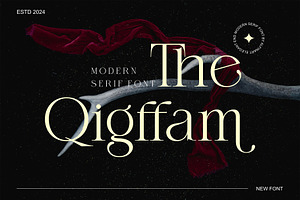 The Qigffam Modern Serif Font