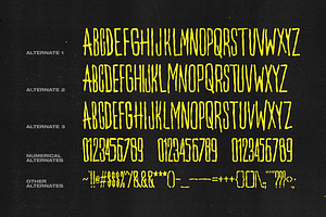 Villain Multi-Alternate Glyph Font