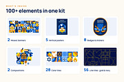 Hanukkah Geometric Mosaic Kit, a Seasonal Illustration by Lettering_Logo (Thumbnail 7 of 8)