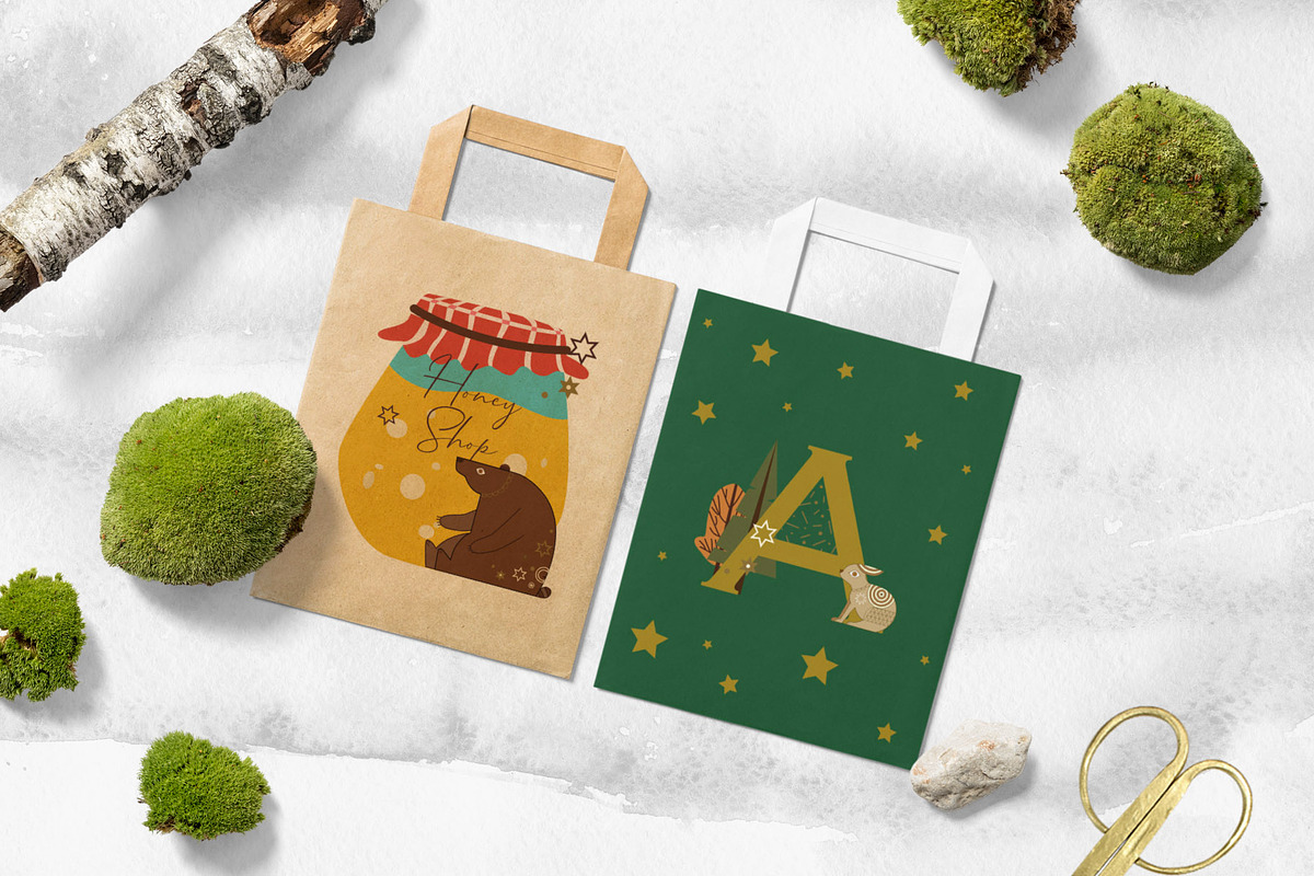 Scandinavian Folk Art Set, an Animal Illustration by NassyArt (Photo 12 of 12)