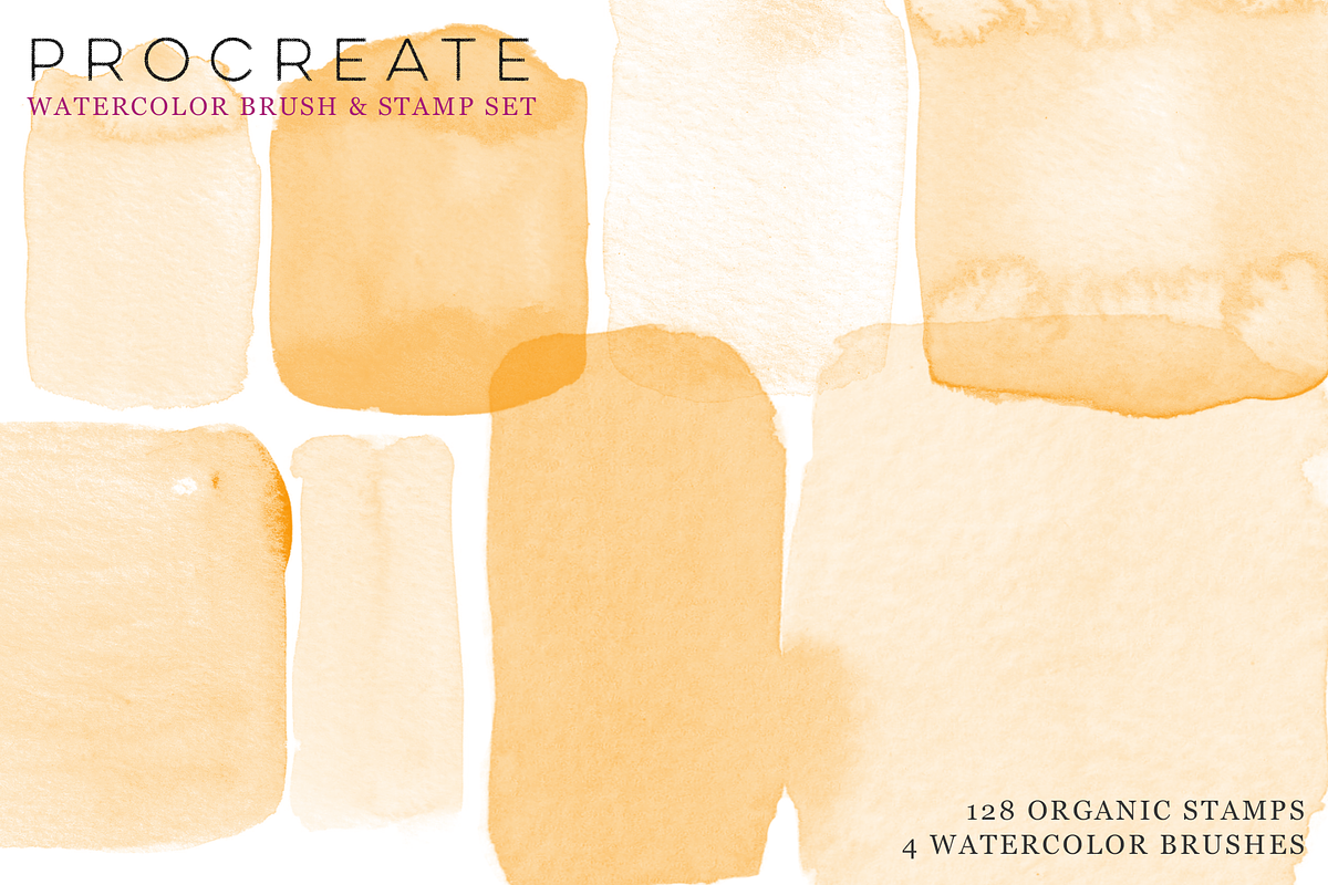 Procreate Watercolor Brush & Stamps, a Brush Add-On by CC CREATIVE CO (Photo 17 of 21)