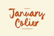 January Colier Font, a Handwritten Font by Timurtype (Thumbnail 1 of 7)