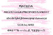 Matilda Font, a Handwritten Font by Sense Library (Thumbnail 8 of 8)