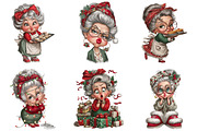 Funny Christmas Grandma PNG, an Illustration by Craft Nest (Thumbnail 10 of 11)
