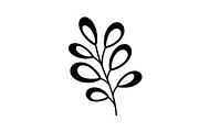 Botanical Leaf Silhouette Bundle, an Illustration by Creativeshirt (Thumbnail 6 of 51)