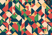 Geometric retro backgrounds, a Pattern Graphic by Yury Velikanov (Thumbnail 6 of 11)