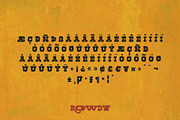 Rowdy, a Slab Serif Font by Midnight Grim (Thumbnail 6 of 8)