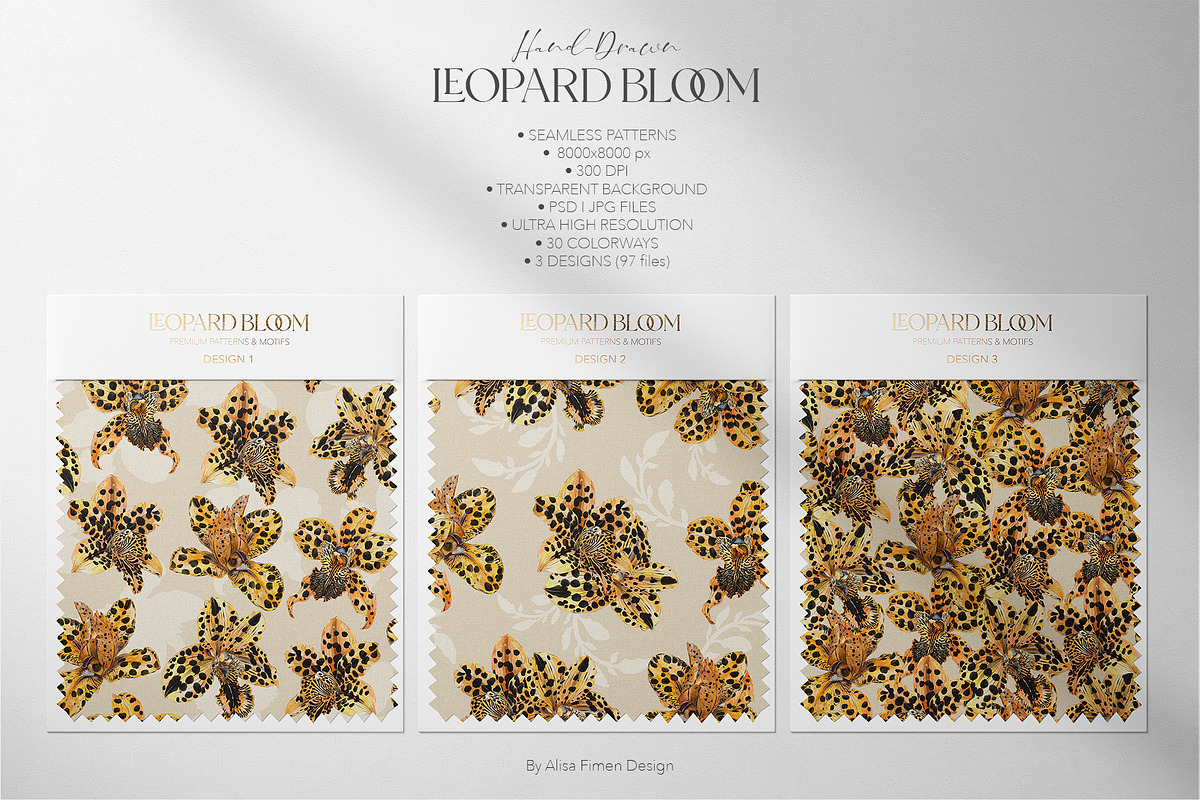 Leopard Bloom - Patterns & Motifs, a Pattern Graphic by Alisa Fimen Design (Photo 6 of 11)